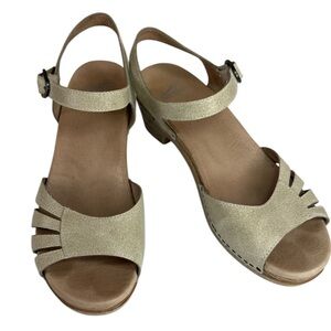 Dansko Marlow Neutral Ankle Strap Low Heel Comfort Sandals Size 42